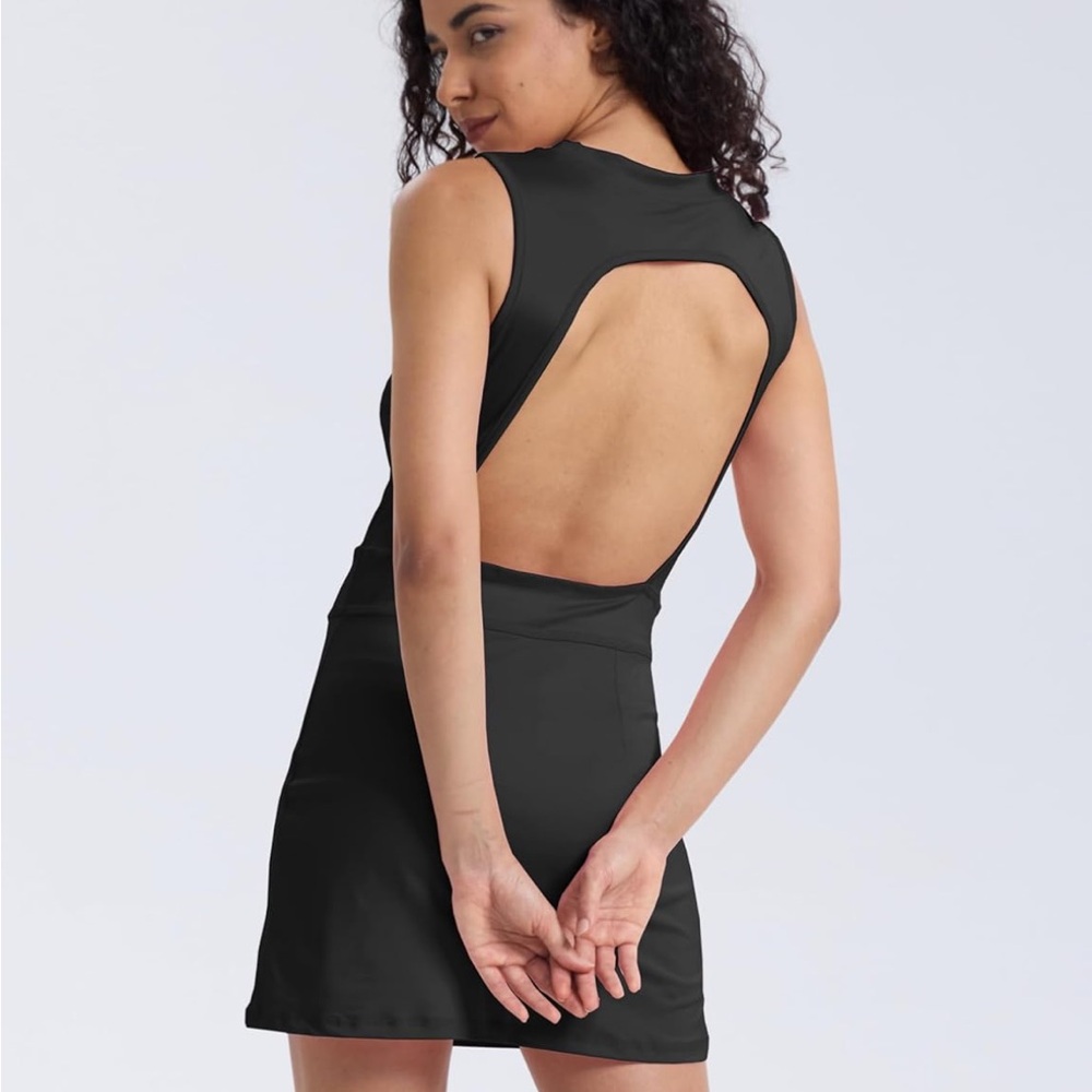 Open back sport dress skort